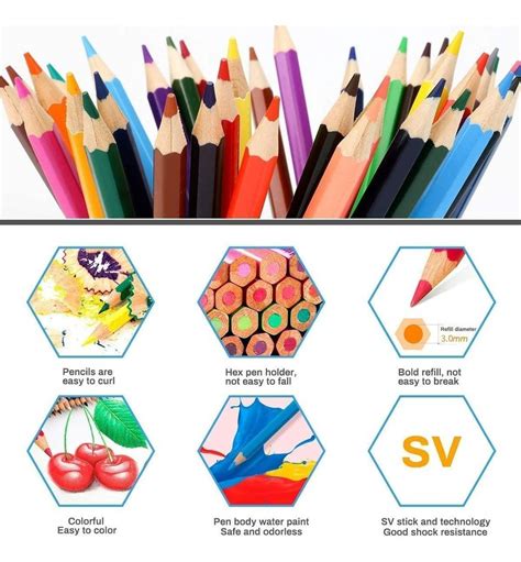 Juego De 50 Lápices De Colores Profesionales De Arte – Importadora