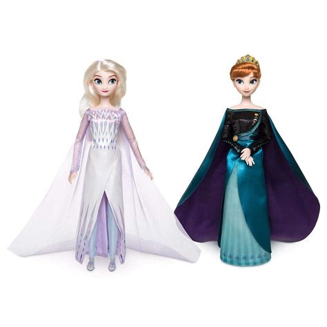 Buy Disney Queen Anna and Snow Queen Elsa Classic Doll Set- Frozen 2-11 1/2'' H Online at ...