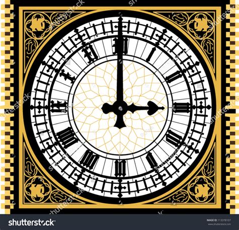 Big Ben Clock Very High Detail Stock Vector (Royalty Free) 113378107 | Shutterstock