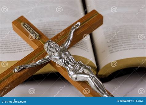 Jesus on the Crucifix of the Christian Cross the Hope of Mankind for Salvation Way To God ...