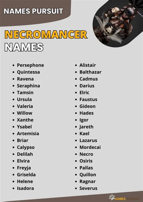 570+ Necromancer Names [Male, Female, & Unique Ideas]