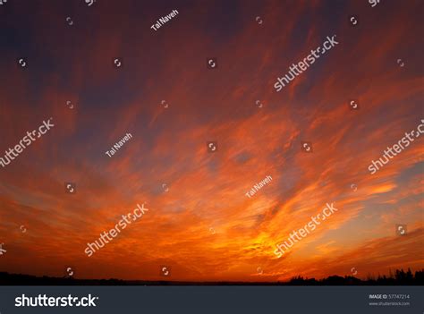 Red Orange Sky Sunset Sunrise Stock Photo 57747214 : Shutterstock