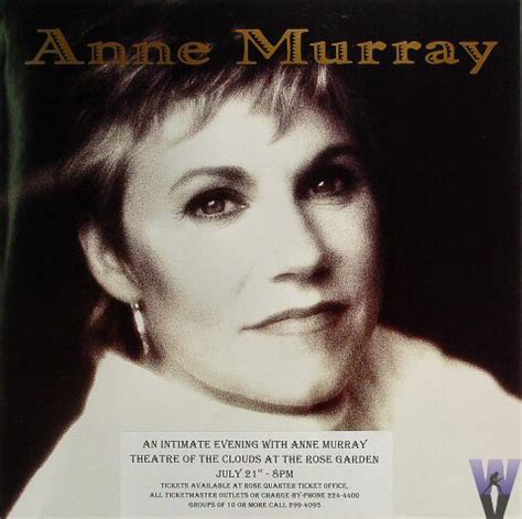 Anne Murray Vintage Concert Poster from Portland Rose Garden, Jul 21, 1997 at Wolfgang's