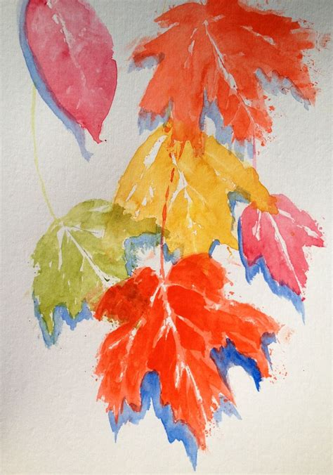 Watercolor. Fall leaves#fallleaves#watercolor | Art painting, Autumn leaves, Watercolor