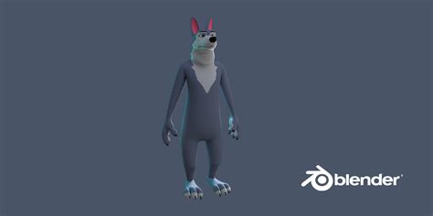 Stylized OLd Wolf 3D Model - Blender Market