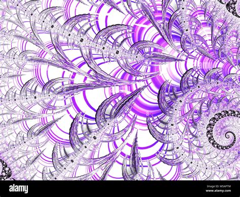 Purple fractal image Stock Photo - Alamy