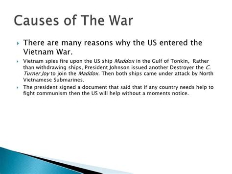 Vietnam War, Causes and Effects Guyer 2nd period