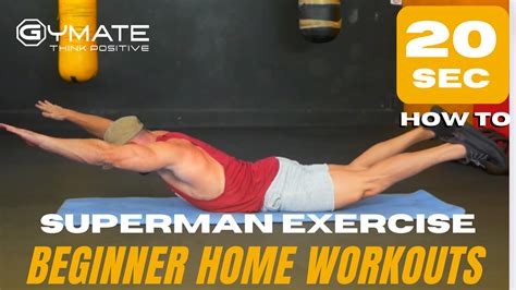 Superman core exercise how to guide for beginners at home - Gymate