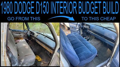 BUDGET BUILD INTERIOR ON A 1980 DODGE D150 PT2 - YouTube