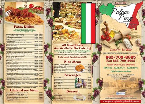 NEW MENU' AVALAIBLE - Palace Pizza Highland City | Facebook