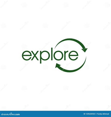 Inspiring Design Explore Letter with Symbol Logo Vector Illustration Stock Vector - Illustration ...