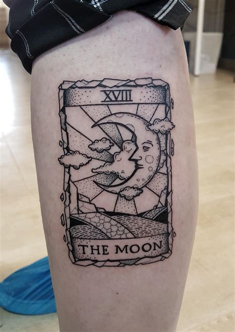 The Moon tarot card by Saur.Tattoo at Zazoo Studio in Croatia-Zaprešić : r/tattoos