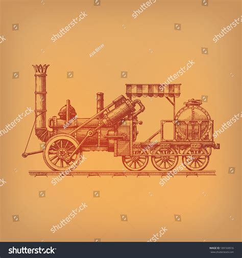 Steam Locomotive Vector Format Stock Vector (Royalty Free) 189169016 ...