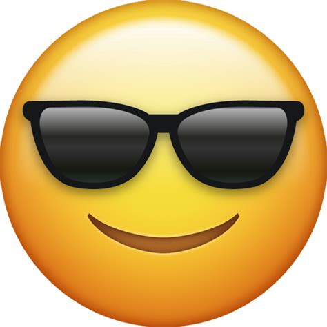 Sunglasses Emoji [Free Download Cool Emoji] | Emoji Island