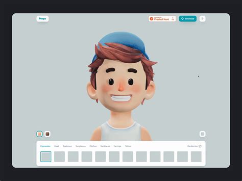 Peeps: 3D Avatar Maker by Tran Mau Tri Tam for UI8 on Dribbble