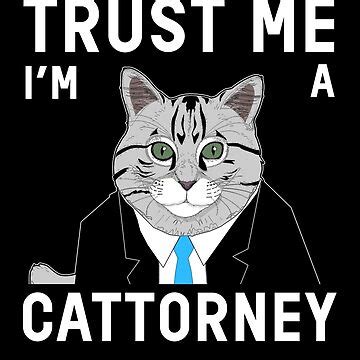 "Cat Lawyer Meme Cattorney Funny Lawyer Cat Zoom Trending" Poster for ...