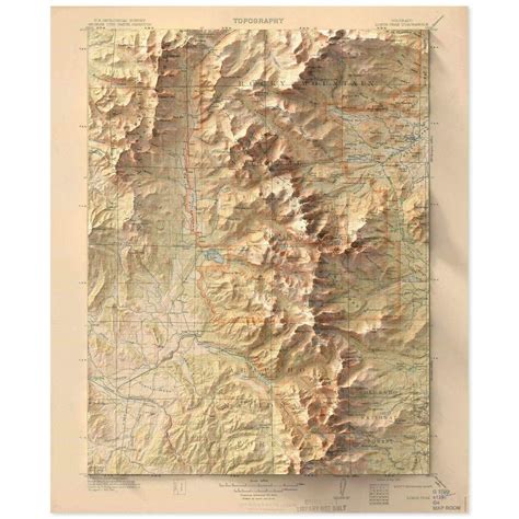 Topographic Map Of Colorado Mountains