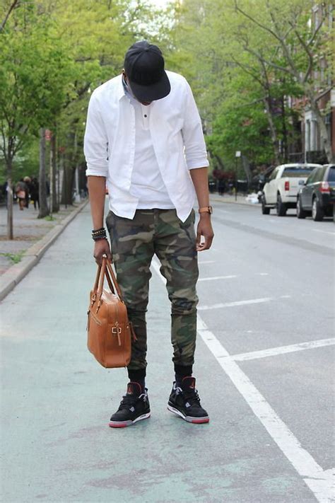 Sweat Pant, Military Pant Fashion Tips With White Shirt, Jordan 4 Bred ...