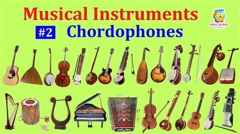 Chordophones: 26 Musical Instruments' Names with Pictures & Sounds ...