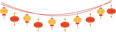 Chinese New Year Lanterns and Festive Decorations HD PNG | PNG All