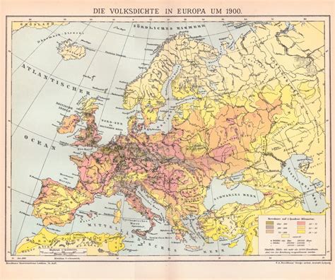 Antique Map of Europe from 1890 World Maps Vintage Maps | Etsy