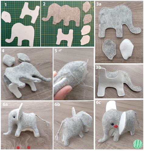 Cute felt elephant – Free felt project instruction | Felt crafts diy, Felt crafts, Felt crafts ...