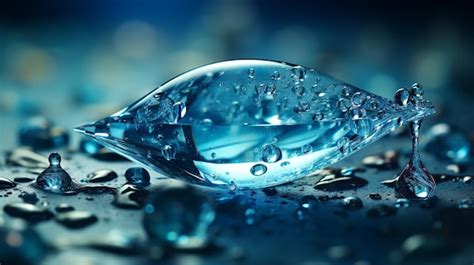 Premium AI Image | water drops background HD 8K wallpaper Stock Photogracphic Image