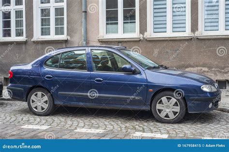 Classic Sedan Dark Blue Renault Megane I Parked Editorial Image - Image of life, megane: 167958415