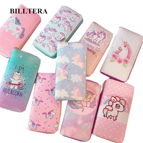 Kids Cartoon Wallet Women Cute Wallets for Girls Phone Case Card Holder Mermaid Clutch Children ...