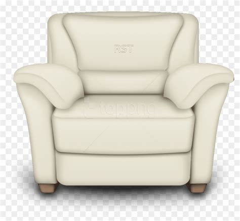 Download Armchair Clipart Png Photo - White Leather Armchair, Transparent Png - 850x743(#6092993 ...