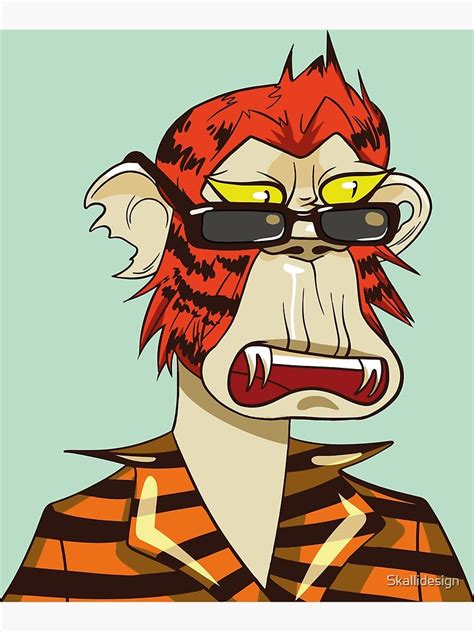 "nft crypto art Monkey" Poster by Skallidesign | Redbubble