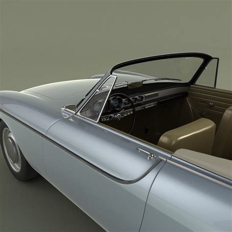 Volvo P1800 Convertible 3D Model in Old Cars 3DExport