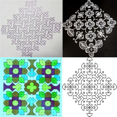 5 Beautiful and Easy 20 Dots Rangoli Designs | Styles At Life