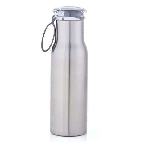 Built Double Wall Stainless Steel Vacuum Insulated Flip Top Water Bottle 18-ounce, Stainless ...