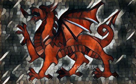 Welsh Dragon Art Print | Celtic Attic