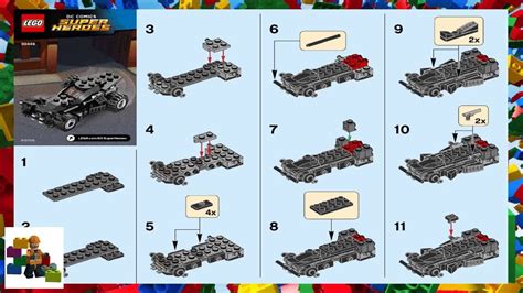 LEGO instructions - Super Heroes - 30446 - The Batmobile - YouTube