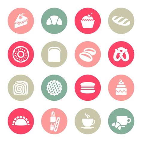 Bakery icon set — Stock Vector © missbobbit #35214249