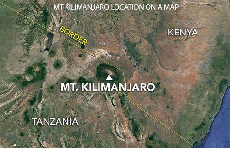 Mount Kilimanjaro Location On Map - Bobbie Stefanie