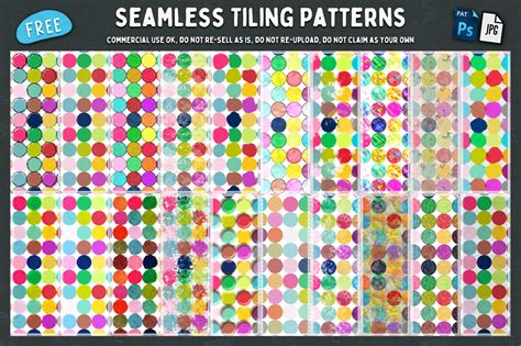 Free Download: CU Seamless Tiling Dots Patterns – HG Designs