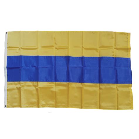 Yellow with Blue Stripe Flag (56.5in x 36in) - SGD Golf