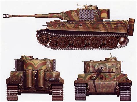 PzKpfw VI Tiger I. №-233.Schwere Panzer Abteilung 510 – Lithuania, July 1944 Army Vehicles ...