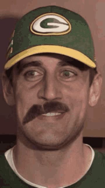 Aaron Rodgers Mustache GIF - AaronRodgers Mustache GreenBayPackers ...