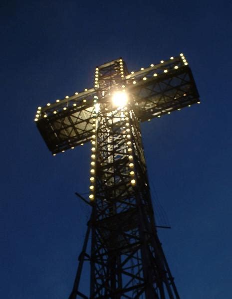 Giant Cross on Mount Royal in Montreal