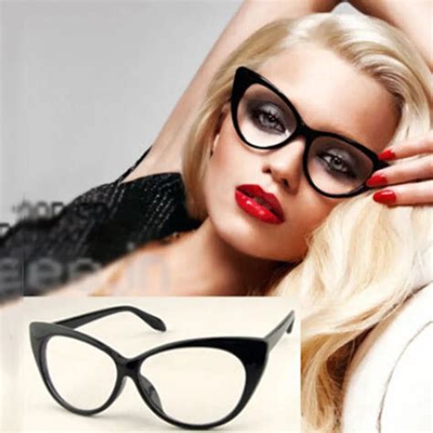 Classic Modern Elegant Cat Eyes Shape Glasses Frame For Ladies Acetate ...