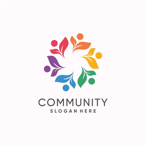 Community logo design idea with modern concept 24483976 Vector Art at ...