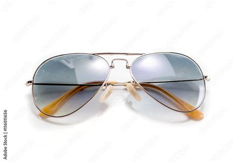 Isolated aviator style sunglasses Stock Photo | Adobe Stock