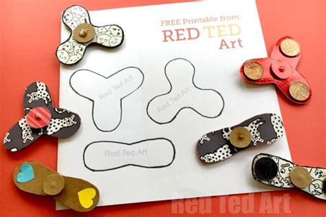 Easy Fidget Spinner DIY (Free Template) - Science Fair Project Idea ...