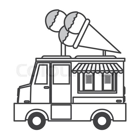 Ice Cream Truck Vector at Vectorified.com | Collection of Ice Cream Truck Vector free for ...