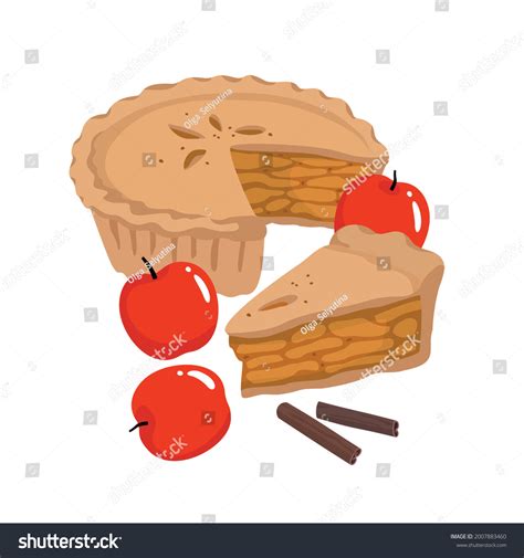 734 Apple Pie Clipart Images, Stock Photos, 3D objects, & Vectors | Shutterstock