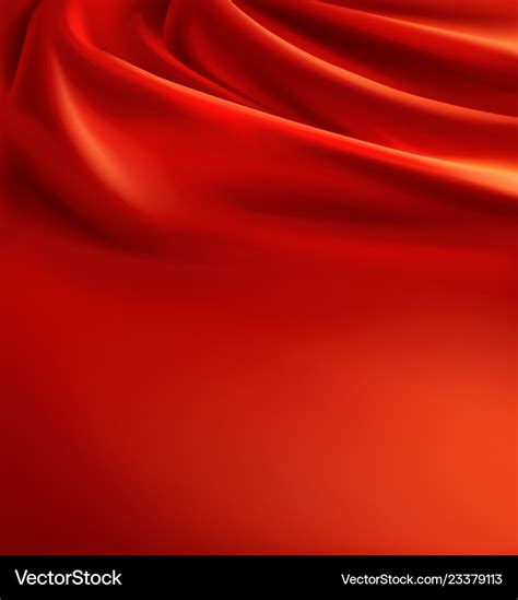 Red fabric background luxury silk cloth Royalty Free Vector